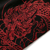 mens black baggy jeans dragon embroidered straight jeans streetwear hip hop loose trousers male luxury designer denim pants 1 ripped baggy denim