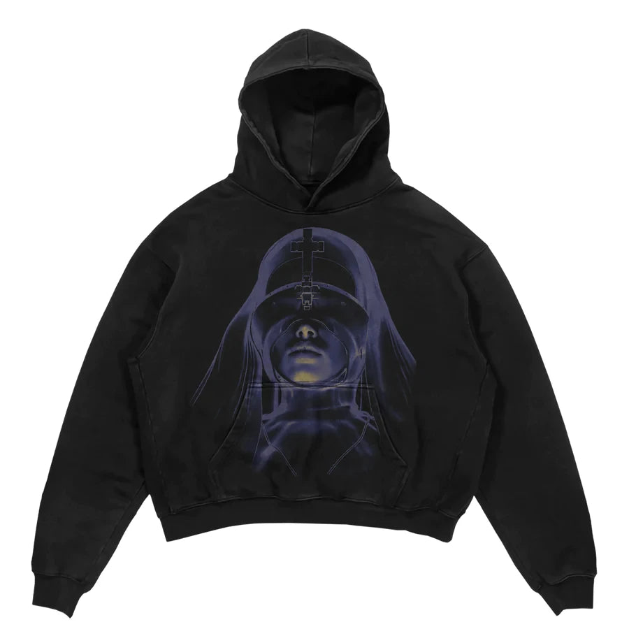 Y2K Womens Top Hoodies Sweatshirt Pullover Oversized Streetwear Vintag