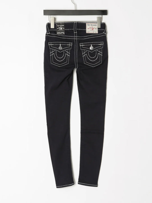 true religion vintage hip hop street leisure denim pants y2k gothic fashion embroidered straight leg wide leg jeans men clothing denim street jeans