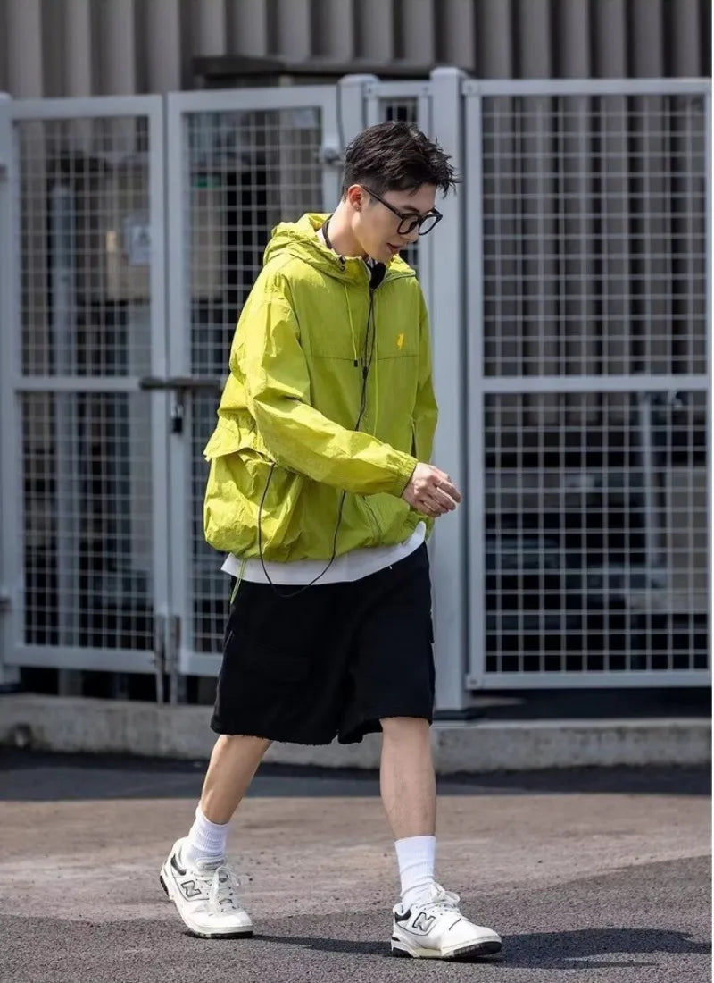grunge street bomber, modern fit for men, oversized fit