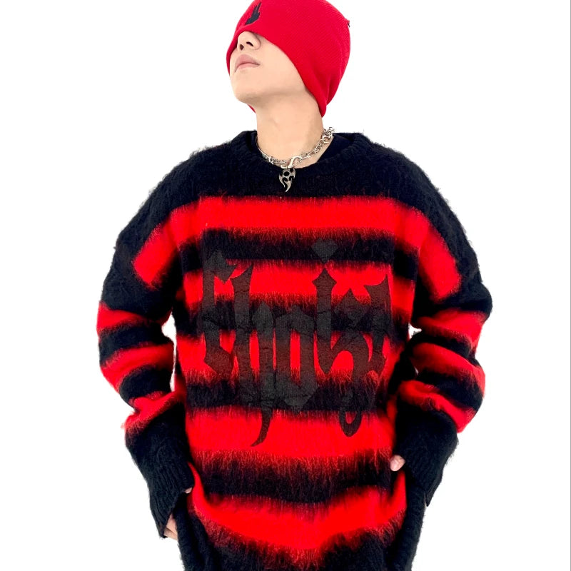 loose fit o-neck sweater, daily wear knit, cozy fashion fit, stylish street outfit, modern aesthetic appeal