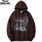 Streetwear Sweatshirt Hip Hop Hoodie Butterfly Print Hooded Pullover 2