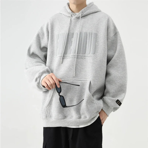 2024 New Letter Foam Printed Hoodies Mens Autumn Oversized Cotton Y2K