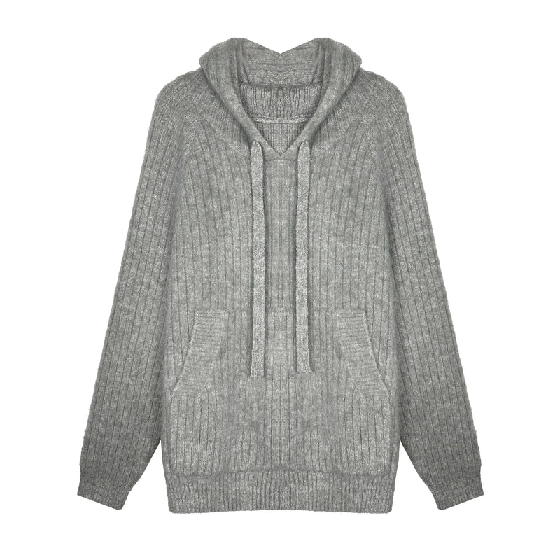 oversized knit pullover, fall/winter fashion, soft knit pullover with flame design, y2k fashion statement