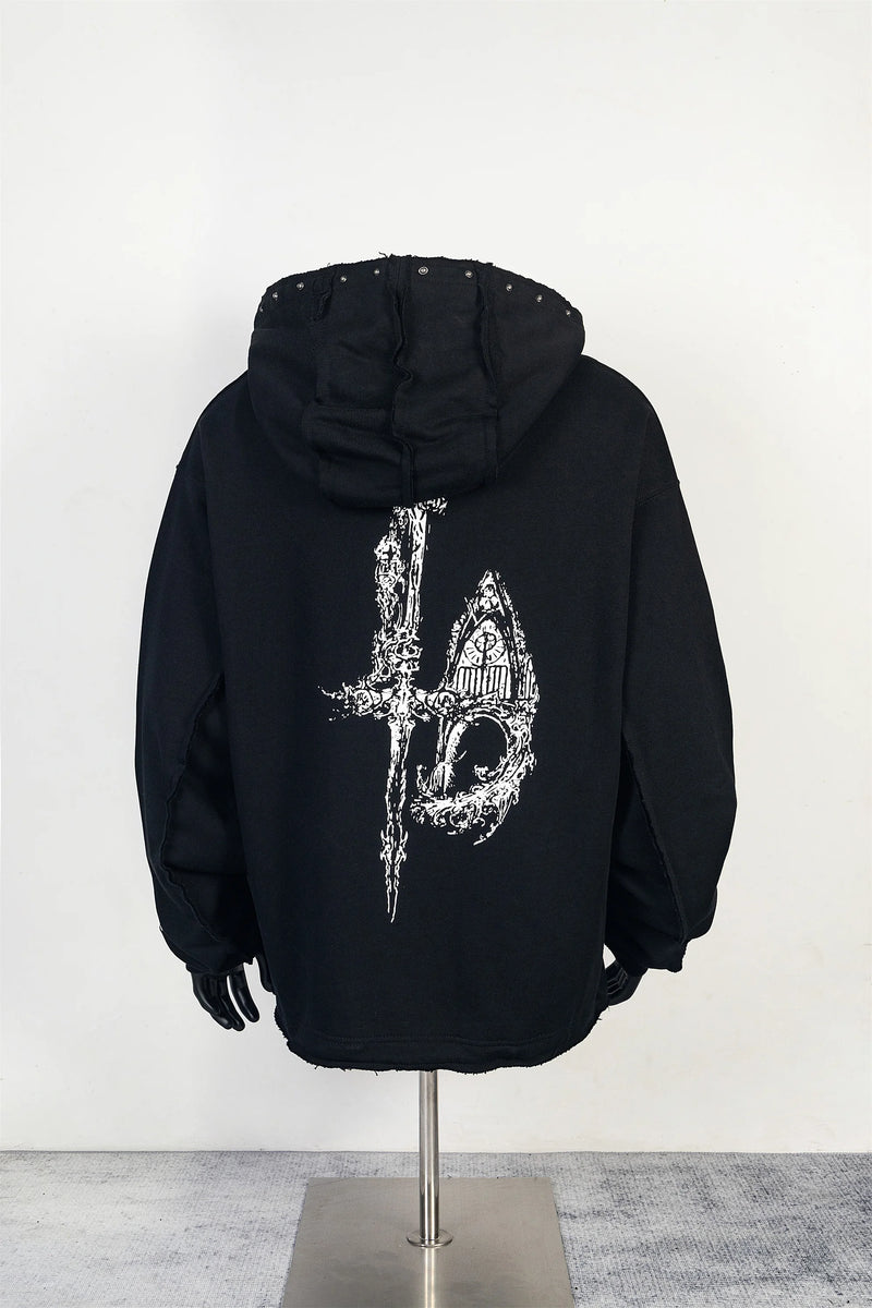 Trapwear Streetwear – 24Ss Thug Club High Street Dragon Print Cotton Casual Oversi – Streetwear Fashion for Men & Women