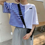Trapwear Anime panel – Short Sleeved T Shirt Women 2024 New Summer Design White Spl