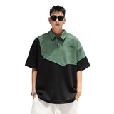Glitchcore Melting smiley – Summer Street Hip Hop Men And Women Trendy Personality Polo
