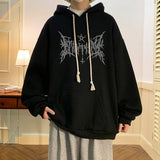 American Goth Printed Mens Pullover Hoodies Hip Hop Fashion Oversized