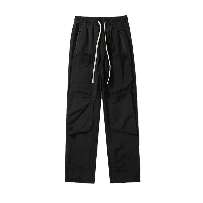 high new luxury men 2023 cotton under my car zip up comfortable nylon parkour sweat casual pants sports khaki cargo a05 combat utility trousers