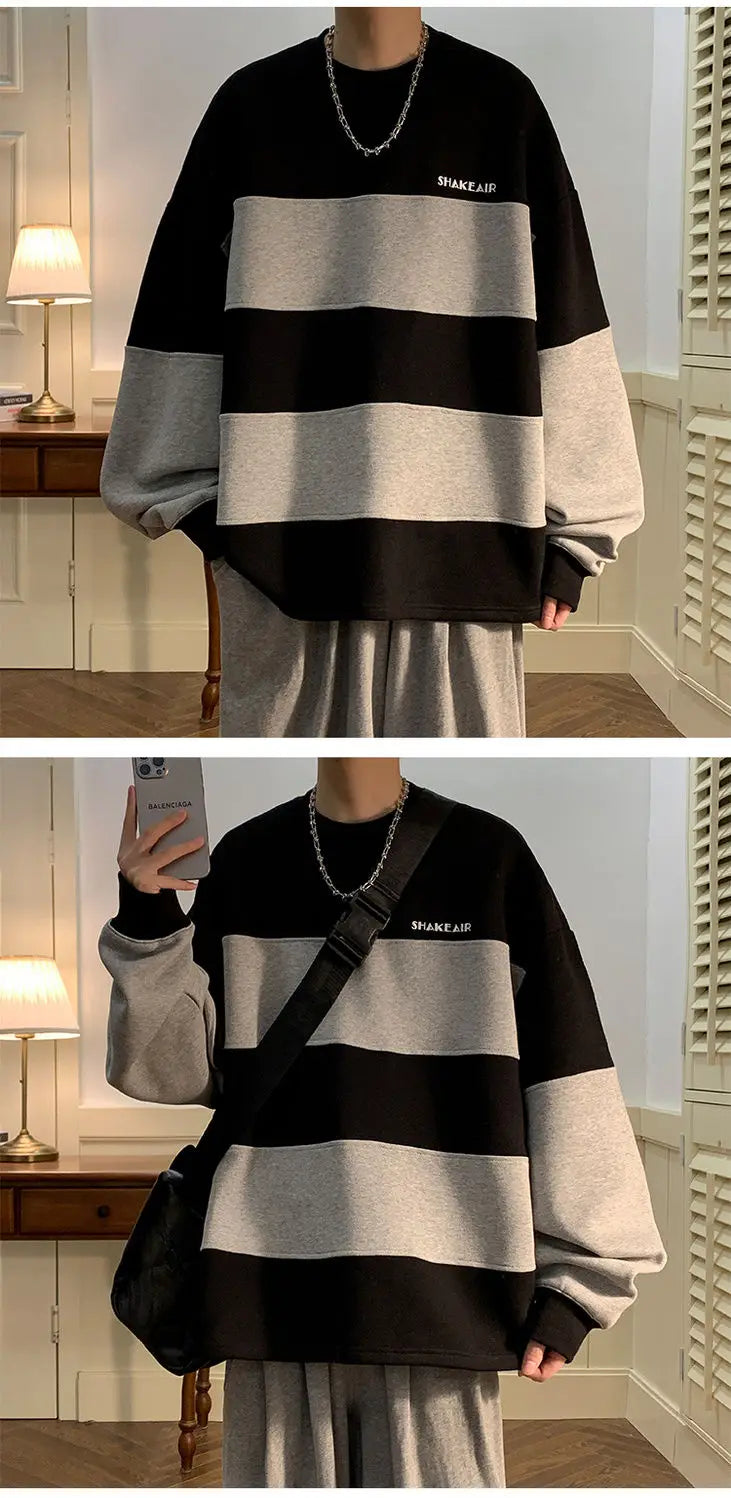 Y2k Oversized shirt – Trendy Ins Autumn And Winter Loose Tops Couple Wear Japanese