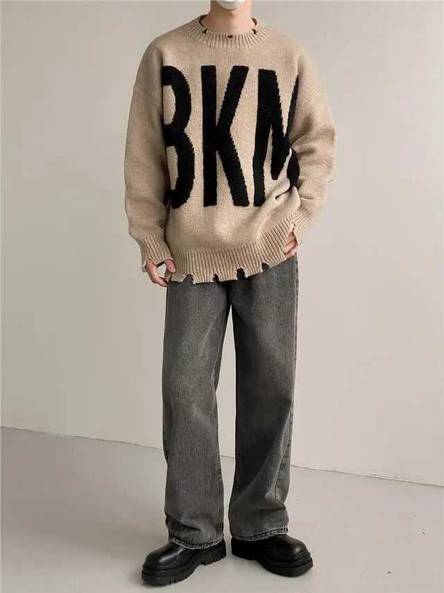 y2k flame knit sweater in soft cotton blend for fashion-forward fall wardrobes, ideal for men’s fashion and seasonal streetwe