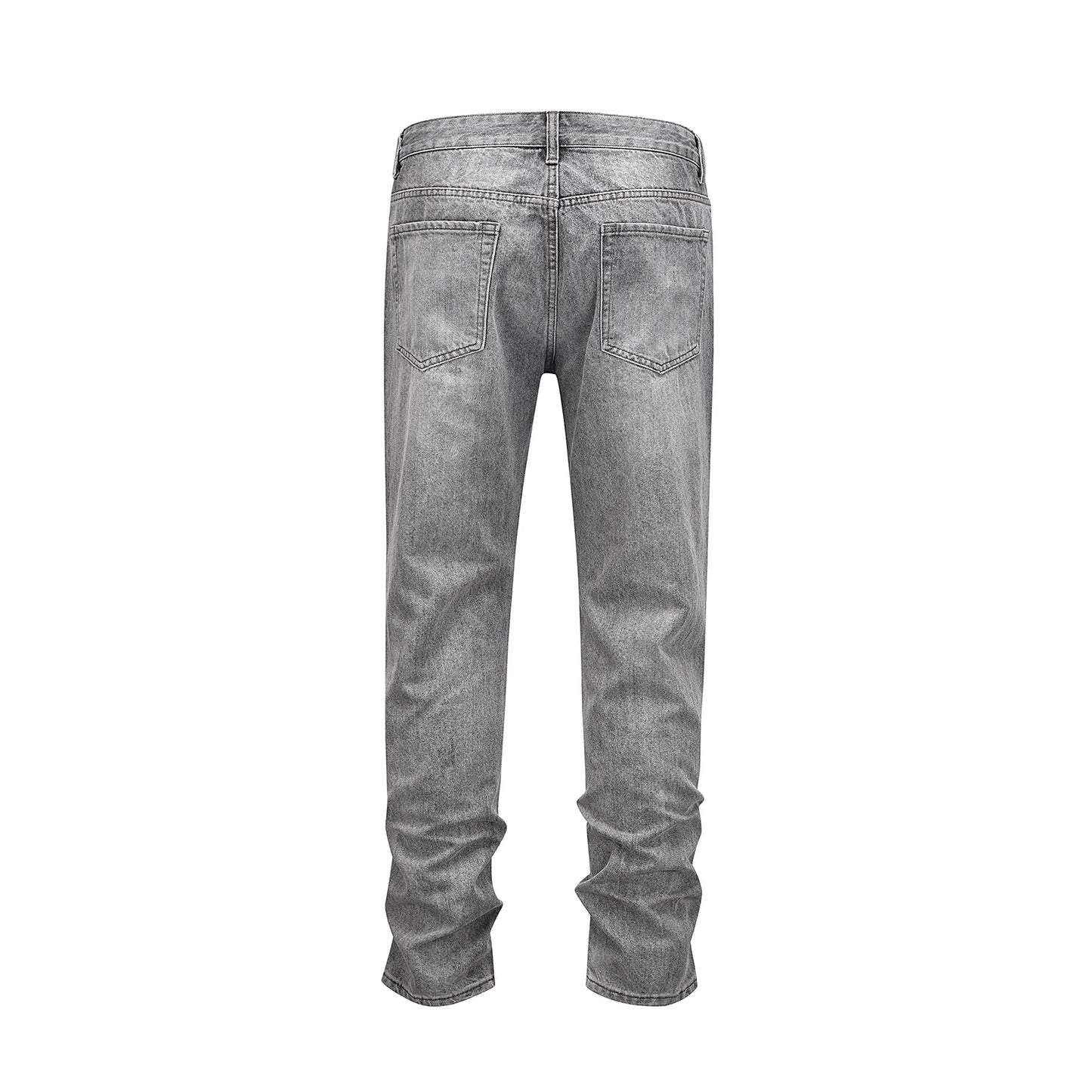 distreesed frayed painted casual baggy jeans for men ripped streetwear washed gray denim trousers oversized unisex hole cargos baggy cargo bottoms