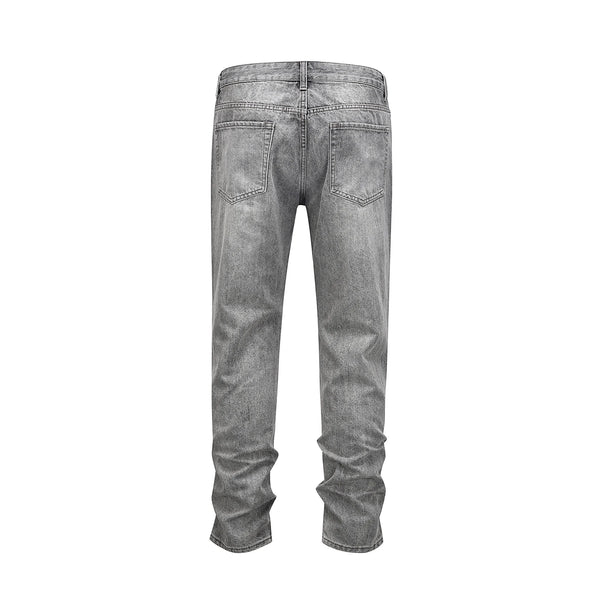 distreesed frayed painted casual baggy jeans for men ripped streetwear washed gray denim trousers oversized unisex hole cargos baggy cargo bottoms