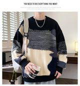 oversized flame jumper, 2025 fashion trend, fire knit jumper in oversized streetwear fashion