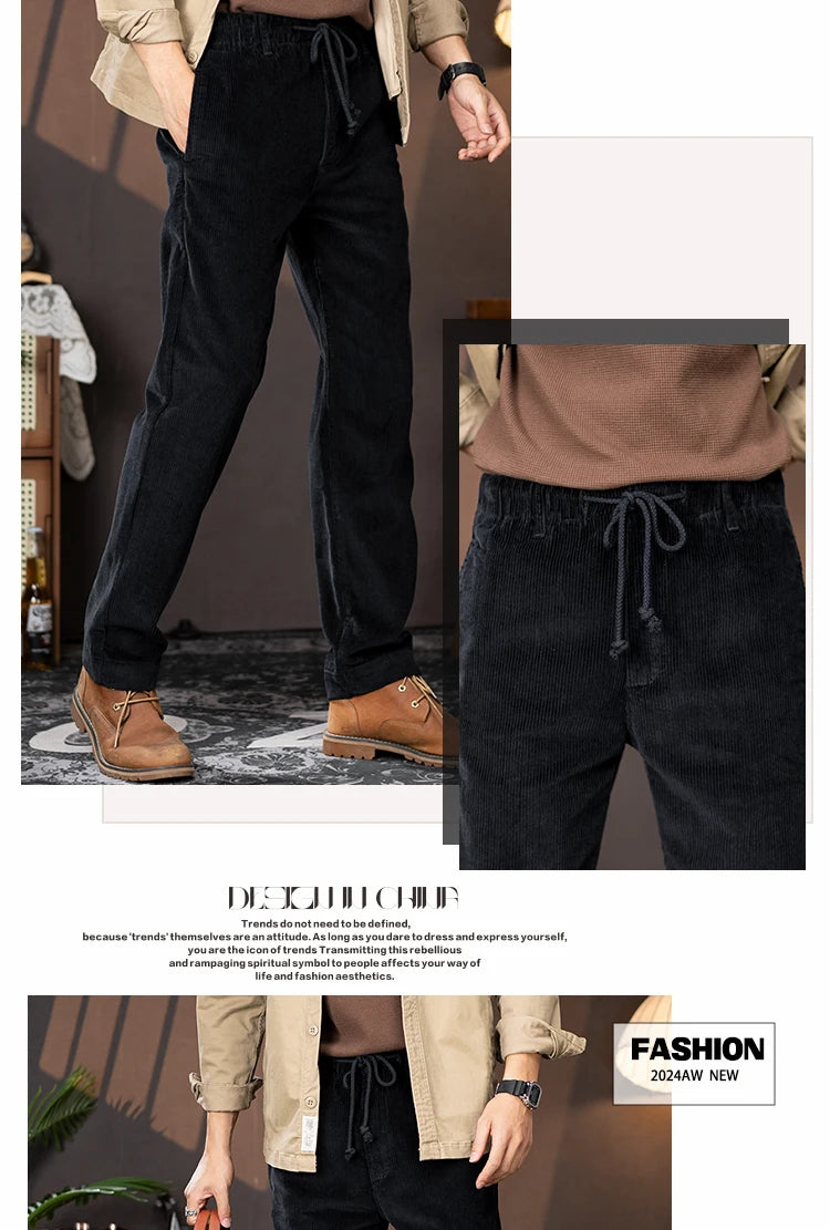 men american retro casual pure cotton corduroy pants japanese streetwear amikaji fashion straight cargo pant trouser unique cargo style 1999