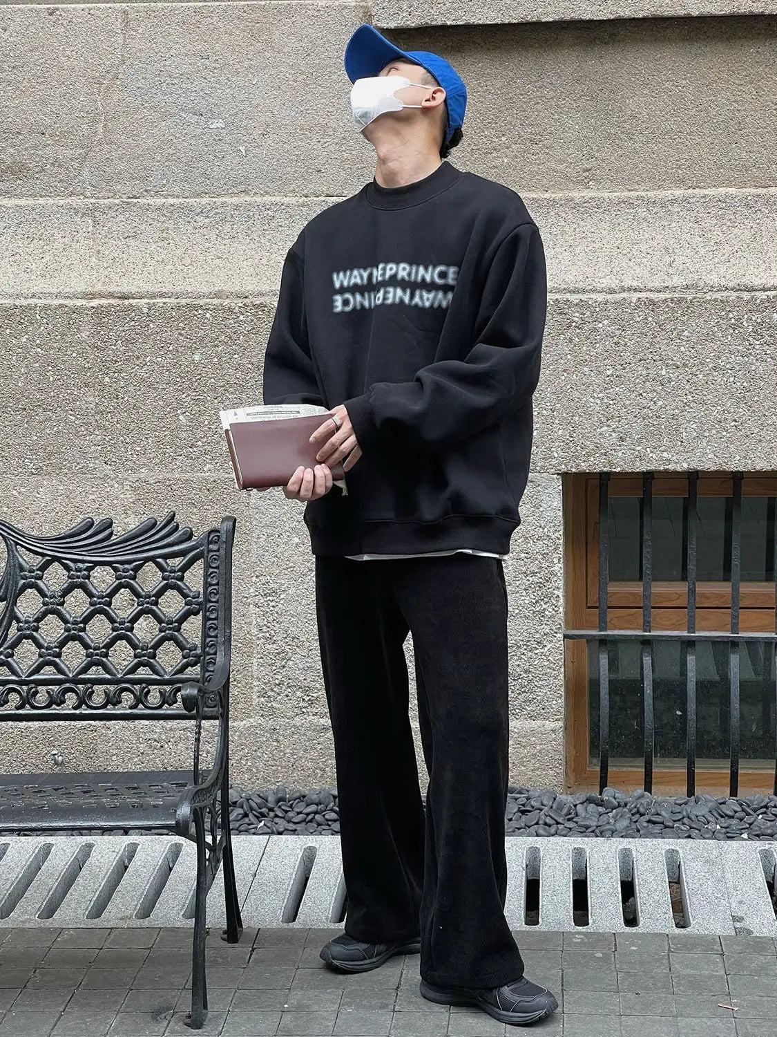 Korean Street Half Turtleneck Sweatshirt Men Autumn Winter New Bottoming Shirt