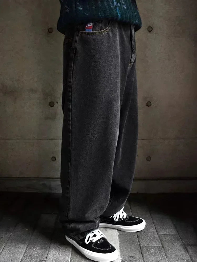 hot sell big boy embroidery men y2k basketball skate men 2024 new in harajuku denim shorts streetwear baggy jeans men clothing unique jeans style 4823