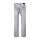 street wear washed hole destroyed skinny jeans denim hip hop blue cylinder male casual slim jeans pants ripped denim trousers unique jeans style 250