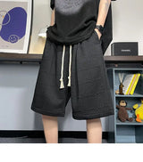 korean style niche casual shorts men summer workwear five point pants design trendy brand loose couple style retro sports pants unique shorts style 2166