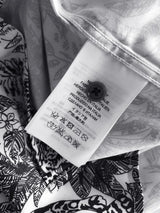New 2021 luxury Men Classic Sketch jungle Leopard Fashion 50% Silk Casual Shirts Shirt high quality Pocket Short sleeves #A47