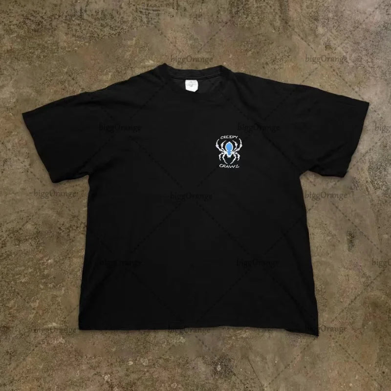 Skatercore Oversized shirt – 2023 American Streetwear Goth Punk Letter Print Oversized T