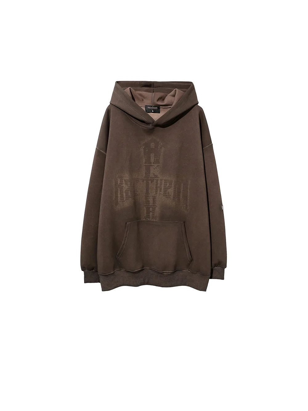 Washed Hoodies Sweatshirts Man Bleached Loose Oversize Casual Autumn W