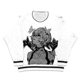 y2k flame knit sweater in soft cotton blend for fashion-forward fall wardrobes, ideal for men’s fashion and seasonal streetwe