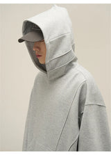 Mysterious street goth hoodie with dark occult symbols