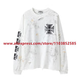 2024 Autumn Vintage American Heavy Weight Oversize Long Sleeve T Shirt