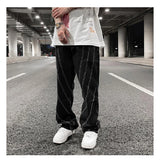 fashion design lines denim jeans mens zipper loose straight trousers hip hop new casual streetwear pants joggers baggy jeans unique joggers style 1459