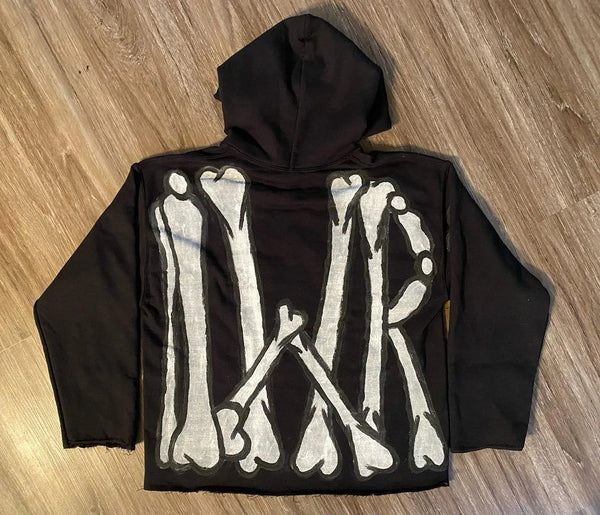 Y2K Womens Clothing Sweatshirt Long Sleeved Pullover Handdrawn Pattern