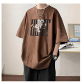 Y2k Crying character – 2024 New American Letter Print Short Sleeve Tee Shirt Mens