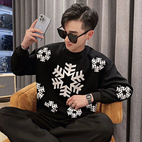 retro flame hoodie, high-street style, oversized streetwear hoodie for men, urban techwear fashion