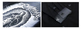 Hip Hop Streetwear Shirts Harajuku Retro Printed New Casual Long Sleeve Single Breasted Shirts for Men Loose Tops Cargo Shirt