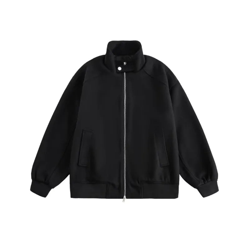Autumn New Stand Collar Sports Jacket Mens Korean Couple College High