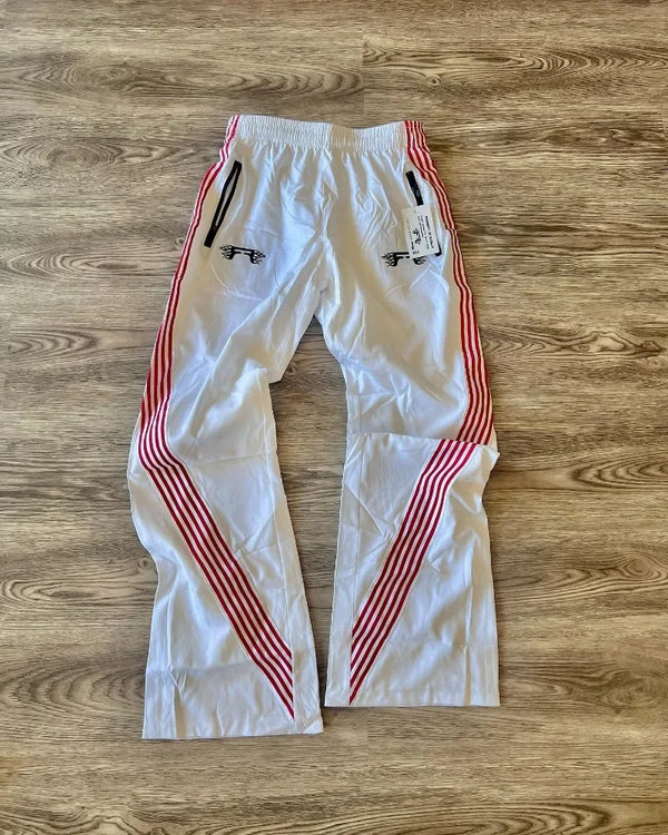 2024 european and american gothic punk fashion striped casual pants men y2k harajuku retro letter print oversized trousers women relaxed fit trousers