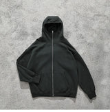 vaporwave chrome print featuring streetwear solid color ninja zipper hoodies mens fleece turtleneck cardigan outdoor oversized hoody plus velvet charge coat
