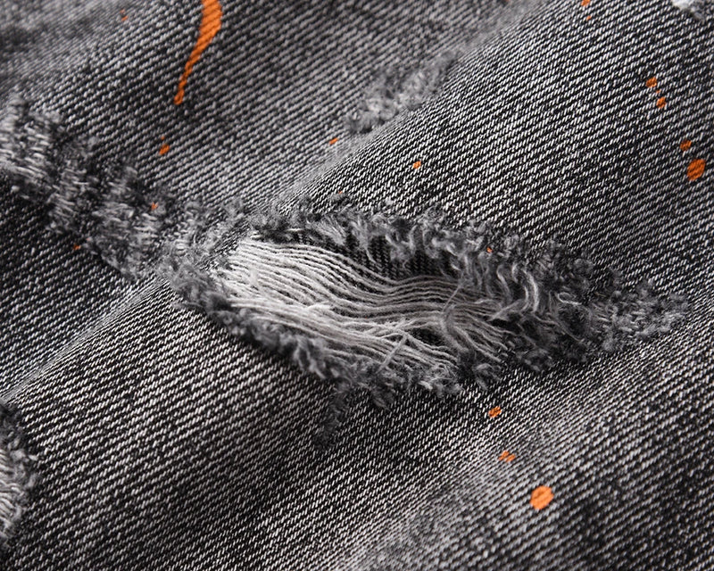 frayed damaged washed black baggy jeans men and women straight streetwear y2k pantalones hombre denim pants oversized cargos military streetwear pants
