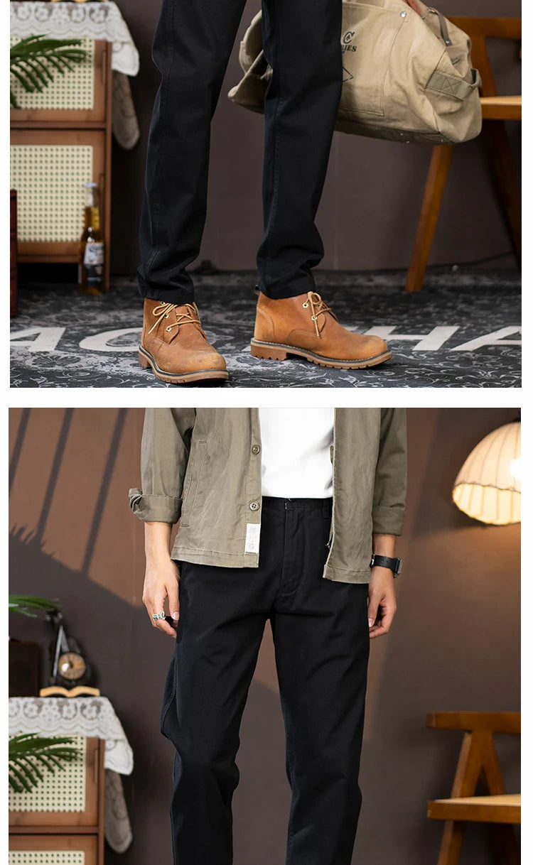 men business casual fashion pure cotton commute pants japanese streetwear amikaji fashion straight cargo pant trouser unique cargo style 2020