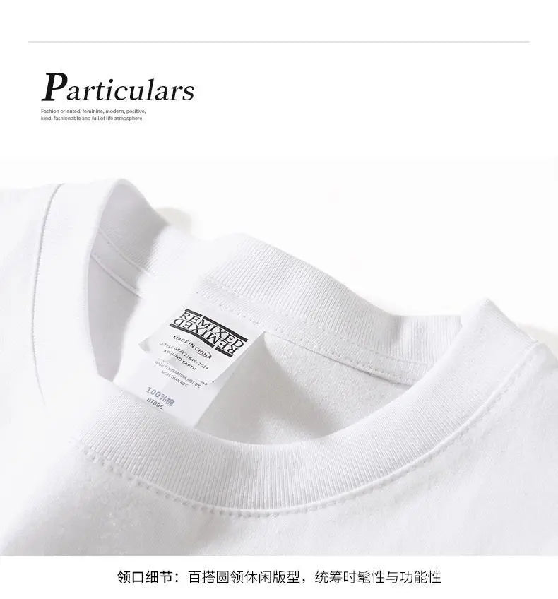Y2k Melting smiley – American Niche Retro Trendy Brand Capsule Letter Pure Cotton