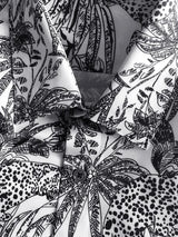 New 2021 luxury Men Classic Sketch jungle Leopard Fashion 50% Silk Casual Shirts Shirt high quality Pocket Short sleeves #A47