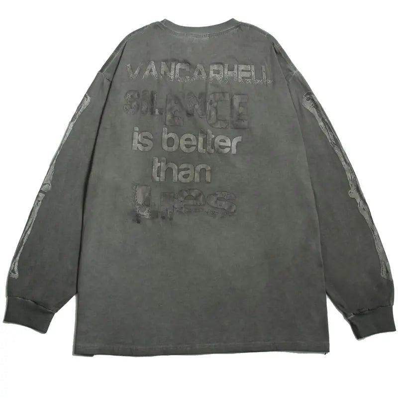 Skatercore Oversized shirt – Hip Hop Gothic Oversized T Shirts Streetwear Vintage Skull G