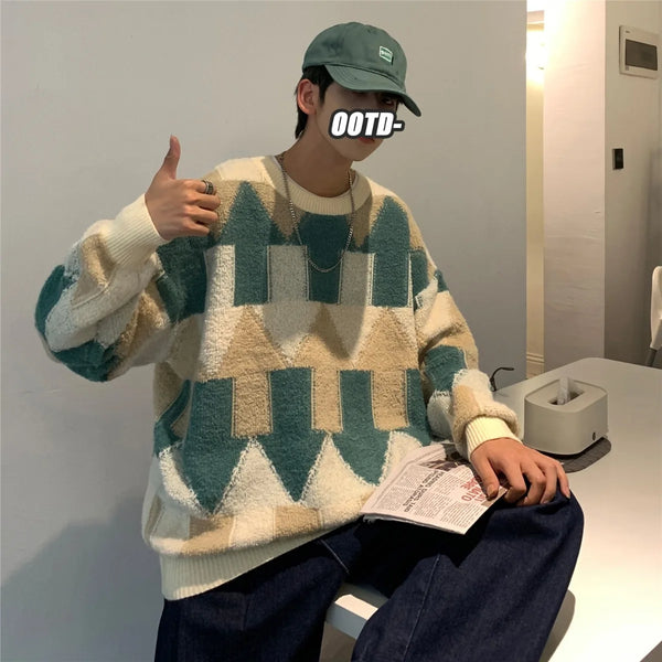 grunge knit sweater, fall winter drip, aesthetic soft knit grunge sweater for cozy streetwear