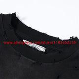 2024 Autumn Vintage American Heavy Weight Oversize Long Sleeve T Shirt