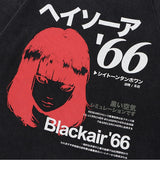 Sadcore Streetwear – 2023 Hip Hop Washed Black T Shirt Oversized Men Streetwear J – Edgy Streetwear for All Genders