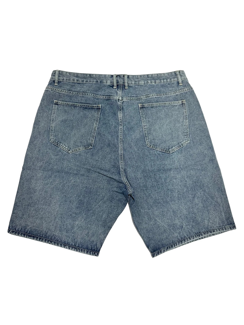 mens plus size denim jeans shorts casual high street straight jeans hip hop streetwear basic short joggers pants men clothing unique joggers style 4099