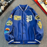 leather varsity coat, fall winter style, men's streetwear fashion, oversized urban jacket, high quality cold-weather coat