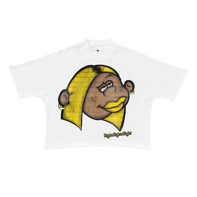 Trap Vault T-Shirt – Iced Dollar Flame Graphic Y2K Drip