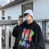 Autumn Graffiti Letter Hooded Sweatshirts Men's Design Graphic Printed Hoodies New Hip Hop Fashion Hoody Y2K