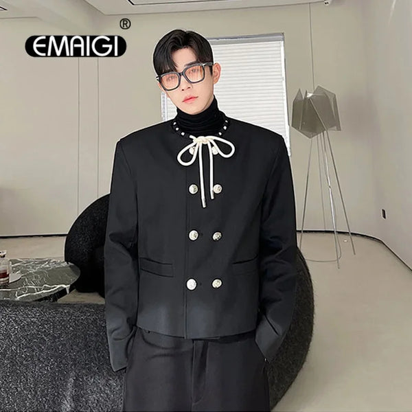 leather varsity jacket, layered style, men's streetwear fashion, trendy oversized fit, urban techwear design, modern hip hop 